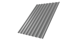 Профнастил С20R 0.45 PE RAL 9006 бело-алюминиевый