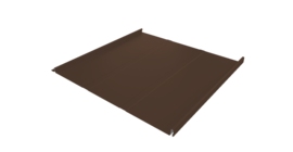 Фальц двойной стоячий Line Grand Line 0,45 PE с пленкой на замках RAL 8017 шоколад