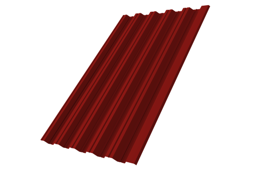 Профнастил HC35R 0,7 PE RAL 3011 красно-коричневый