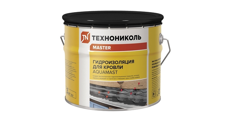 Мастика Технониколь AquaMast для кровли, 3 кг