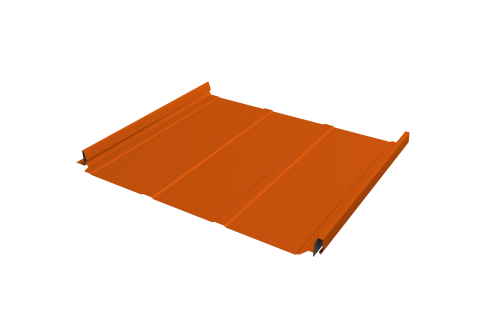 Кликфальц Pro Line Grand Line 0,45 PE с пленкой на замках RAL 2004 оранжевый