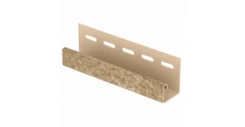 Планка J-trim Стоун-хаус Кварцит Темно-бежевый
