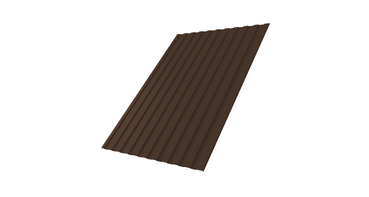 Профнастил С8А 0,45 PE-Double RAL 8017 шоколад