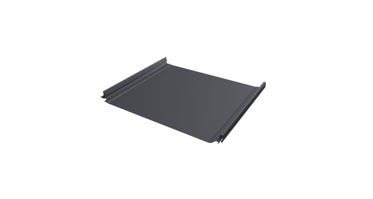 Кликфальц Pro Grand Line 0,45 Drap ST с пленкой на замках RAL 7024 мокрый асфальт