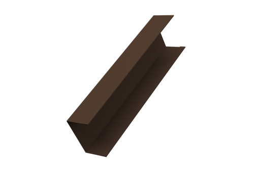 Крышка жалюзи Milan, Tokyo для калиток, ворот 0,45 PE-Double RAL 8017 шоколад (2,5м)