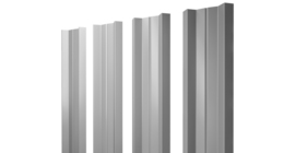 Штакетник М-образный A с прямым резом 0.45 PE RAL 7004 сигнальный серый