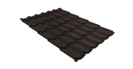 Металлочерепица классик 0,5 Drap RR 32 темно-коричневый