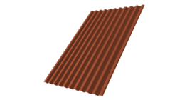 Профнастил С21R 0,45 Drap TX RAL 8004 терракота