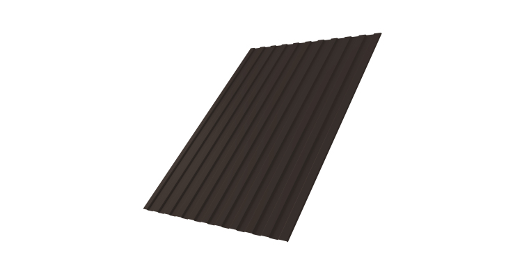 Профнастил С8A 0,5 PurPro RR 32 темно-коричневый