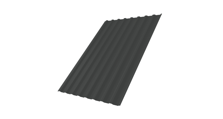 Профнастил С20B Grand Line 0,5 Drap TX RAL 7016 антрацитово-серый