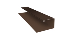Планка П-образная Блок-хаус new 0,45 Drap TwinColor RAL 8017 шоколад (2м)