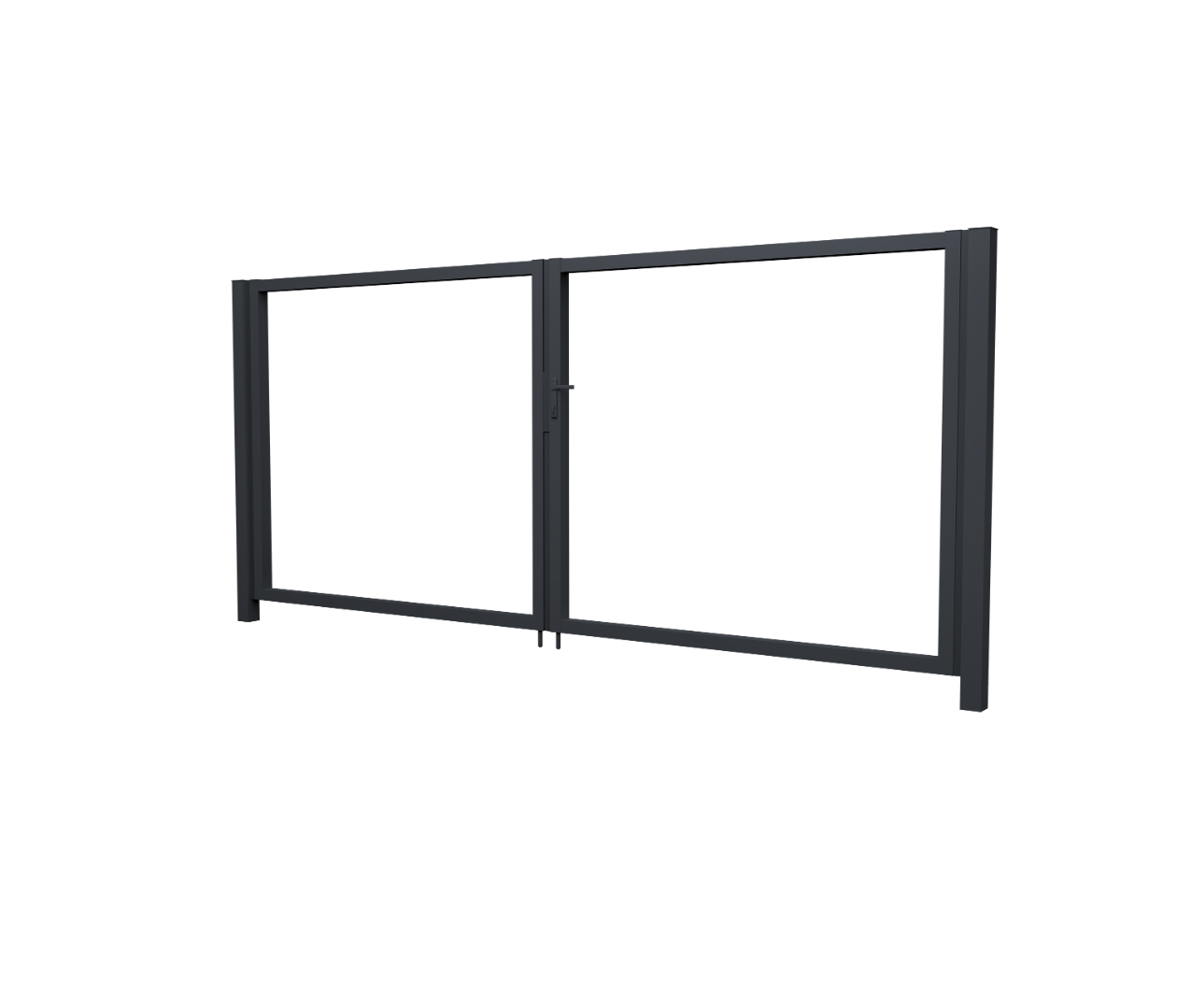 Ворота Жалюзи Texas 1.8х3.6 RAL 7024 без заполнения (ламель 125 мм)