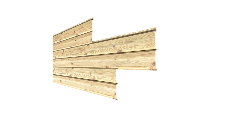 Сайдинг Металл Профиль Lбрус-XL-Н-14х335 (ECOSTEEL_T-12-Орех-0.45)