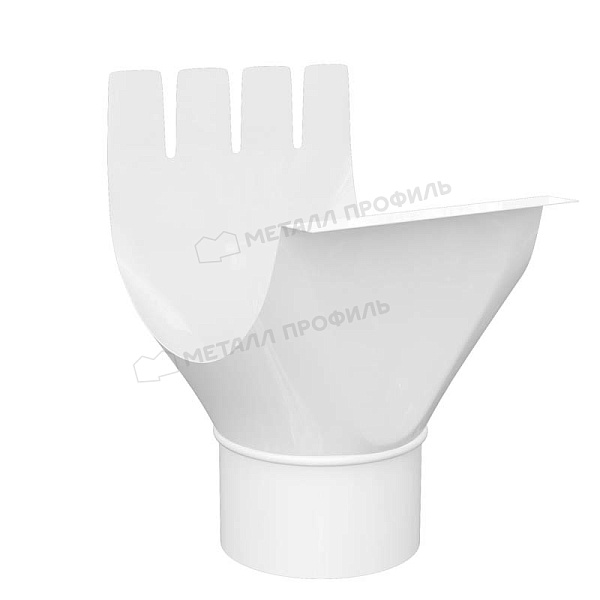 Воронка выпускная Металл Профиль GRANDSYSTEM D125/90 RAL 9010