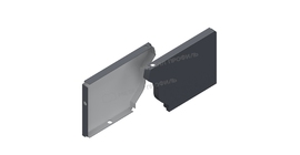 Заглушка желоба правая Металл Профиль БЮДЖЕТ 120х86 RAL 7024