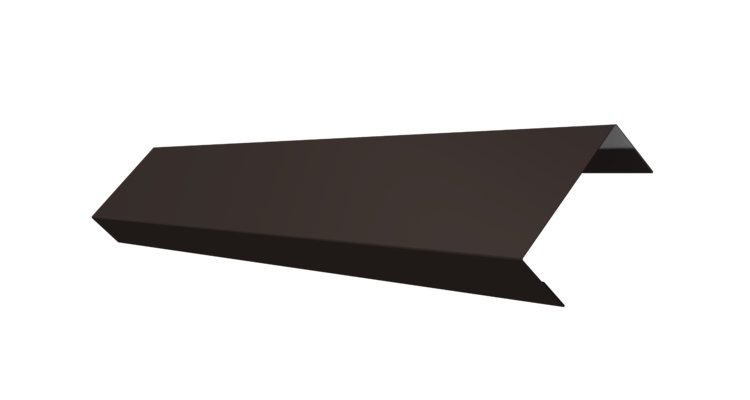 Ламель лицевая 50 забора жалюзи Texas 0.45 PE с пленкой RR 32 темно-коричневый