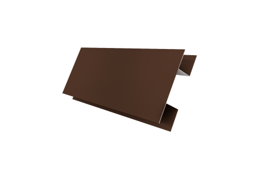 Планка H-образная Экобрус 0,5 Drap TX RAL 8017 шоколад (3м)