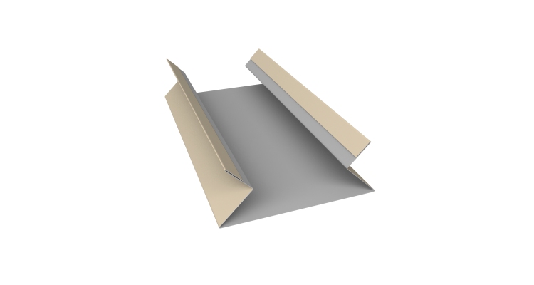 Планка угла внутреннего составная верхняя 0,45 Drap TX RAL 1015 светлая слоновая кость (3м)