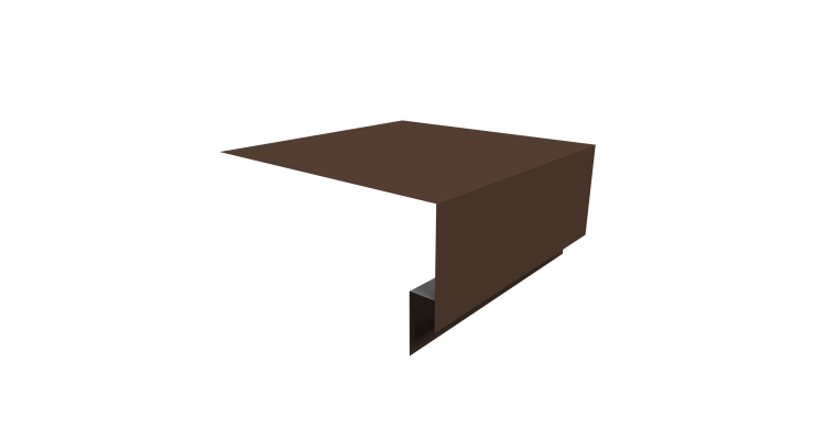 Планка околооконная сложная Экобрус Grand Line 200х75х25 0,45 Drap RAL 8017 шоколад (3м)