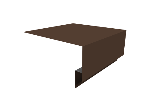 Планка околооконная сложная Экобрус Grand Line 250х75х25 0,45 Drap RAL 8017 шоколад (2м)