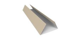 Планка стыковочная составная нижняя 0,45 Drap TX RAL 1015 светлая слоновая кость (3м)