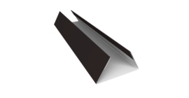 Планка стыковочная составная нижняя 0,5 Satin Matt RAL 9005 черный (2м)