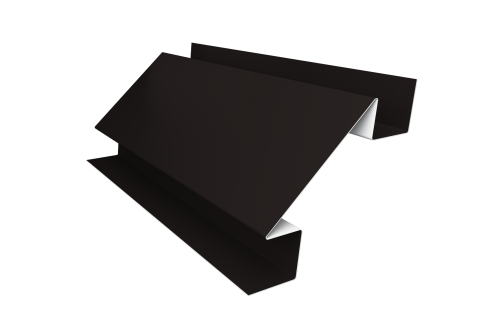 Угол внутренний сложный 75мм 0,45 Drap TX RAL 9005 черный (2м)