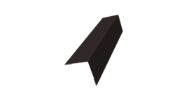 Угол внешний 50х50 0,45 Drap RAL 9005 черный (2м)