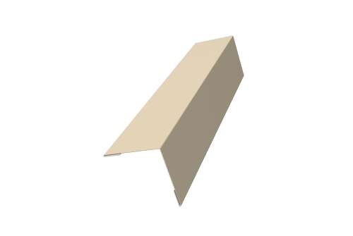 Угол внешний 50х50 0,5 Satin с пленкой RAL 1015 светлая слоновая кость (3м)