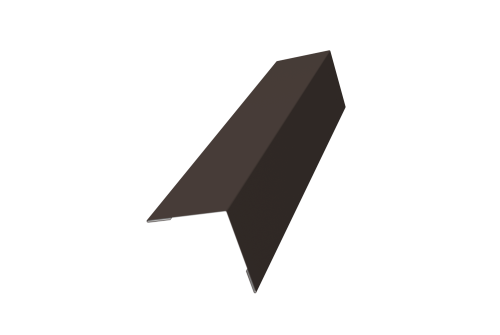 Угол внешний 50х50 0,5 Satin с пленкой RR 32 темно-коричневый (2м)