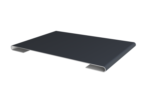 Планка стыковочная 0,45 PE с пленкой RAL 7024 мокрый асфальт (3м)