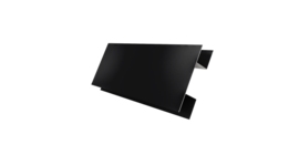 Планка H-образная стыковочная сложная 0,5 Drap RAL 9005 черный (2м)