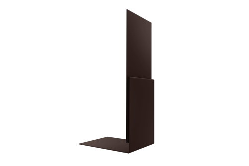 Планка приемная оконная 0,45 Drap TwinColor RAL 8017 шоколад (2м)