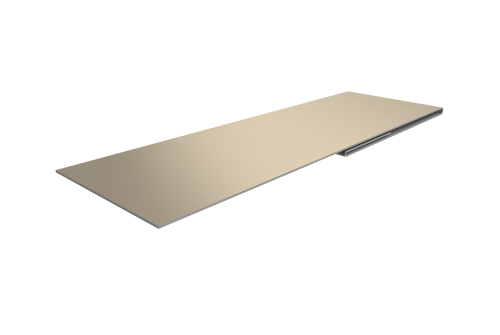 Планка финишная 48х25 0,45 PE с пленкой RAL 1015 светлая слоновая кость (3м)