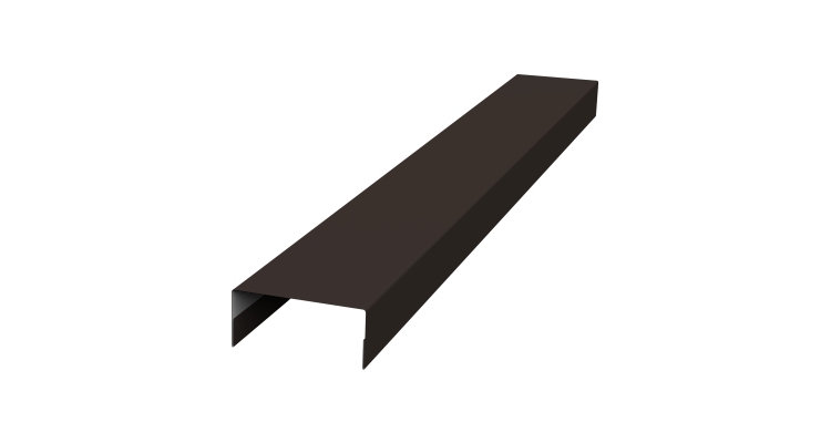 Крышка 30х15 жалюзи Texas 0,5 PurLite Matt RR 32 темно-коричневый (2м)