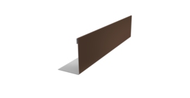 Нащельник 125 Texas 25х35 0,7 PE RAL 8017 шоколад (L2,0)