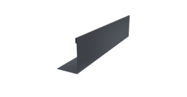 Нащельник 125 Texas 25х35 0,45 PE-Double RAL 7024 мокрый асфальт (L1,5)