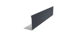 Нащельник 125 Texas 25х35 0,5 Rooftop Бархат RAL 7024 мокрый асфальт (L2,0)