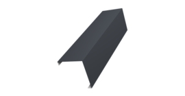 Декоративная накладка на столб универсальная угловая 60х60 для забора жалюзи 0,45 Drap TR RAL 7024 мокрый асфальт (3м)