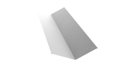 Планка ендовы верхней 145х145 0,45 Drap TX RAL 9003 сигнальный белый (3м)