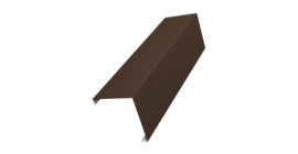 Декоративная накладка на столб универсальная угловая 80х80 для забора жалюзи 0,45 Drap TX RAL 8017 шоколад (3м)