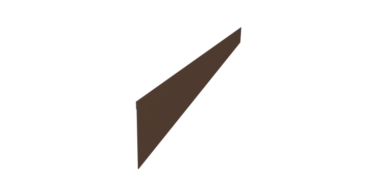 Ламель забора жалюзи Palermo 0,5 Atlas X RAL 8017 шоколад