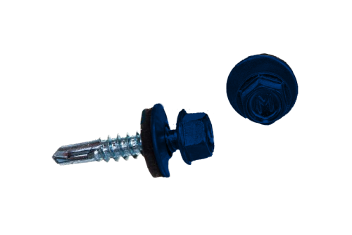 Саморез по металлу Daxmer 5,5х25 RAL 5002 (250) сверло №3